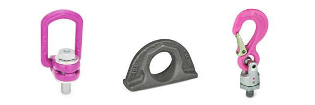 Anneaux de levage articulés, points de levage