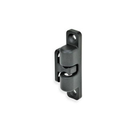 GN 4490 Blocca porta a sfera, lega di zinco pressofusa Finitura: SW - Nero, RAL 9005, finitura strutturata