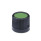 GN 526 Control Knobs, Plastic, Bushing Steel Color cover: DGN - Green, RAL 6017, matte finish