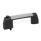 GN 6284 Maniglie a ponte per armadi, plastica, con interruttore elettrico monostabile, con spia luminosa LED, con connettore 
